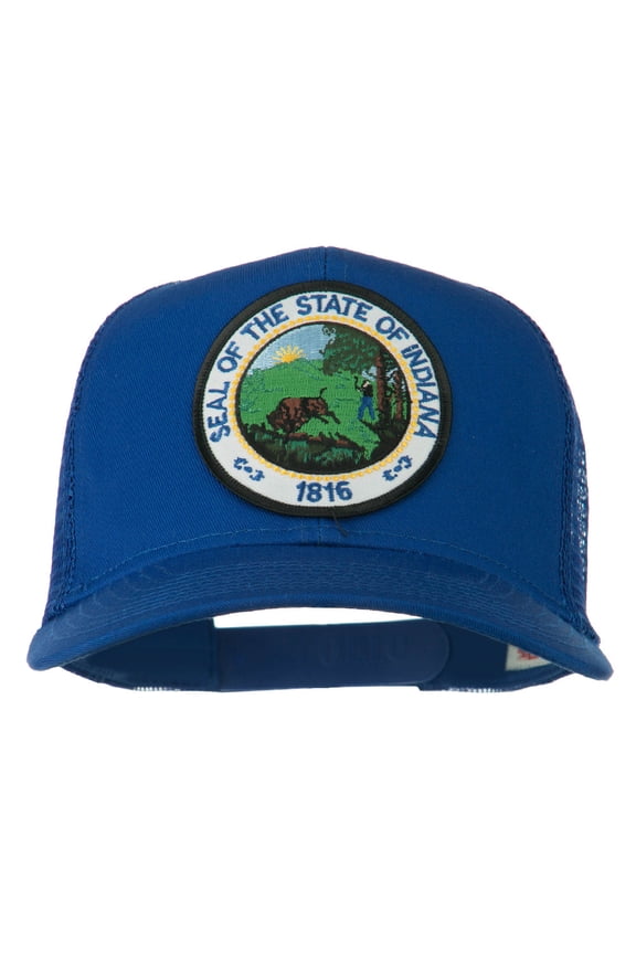 Indiana State Patched Mesh Cap - Royal OSFM