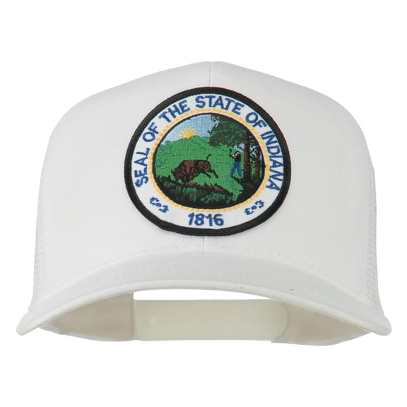 Indiana State Patched Mesh Cap - White OSFM