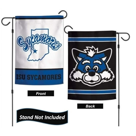 Indiana State Sycamores 12.5” X 18" Double Sided Yard And Garden College Banner Flag Is Printed In The