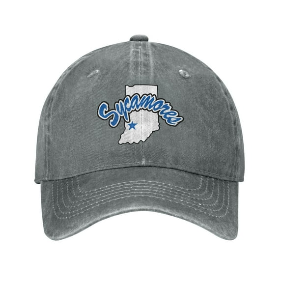 Indiana State Sycamores Hat Adult Adjustable Classic Washed Casquette Cap Hat Baseball Cap