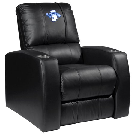 Indiana State Sycamores Logo Manual Home Theater Recliner with Zipper System