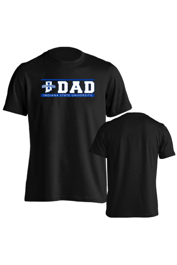 Indiana State University Sycamores Dad Proud Parent Short Sleeve T-Shirt