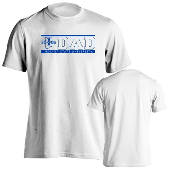 Indiana State University Sycamores Dad Proud Parent Short Sleeve T-Shirt