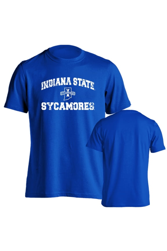 Indiana State University Sycamores Distressed Retro Short Sleeve T-Shirt