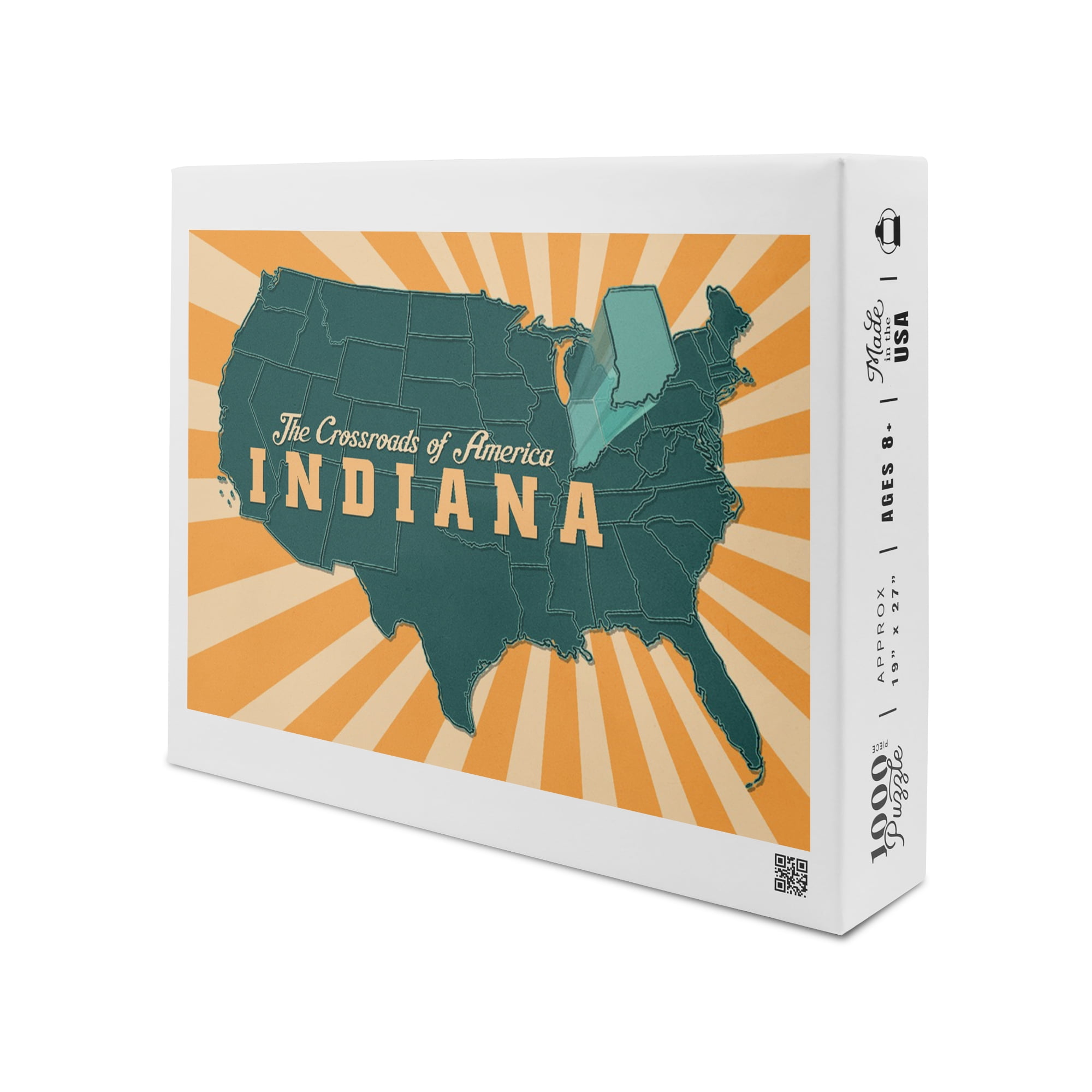 Indiana, The Crossroads of America Map, Pop Out State (1000 Piece 