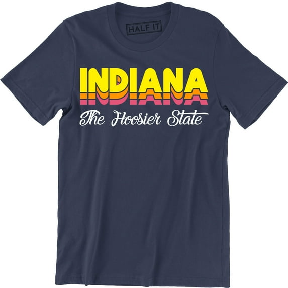 Indiana The Hoosier State Fashion Souvenir Hometown Arched City Men's T-Shirt