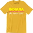 thumbnail image 1 of Indiana The Hoosier State Fashion Souvenir Hometown Arched City Men's T-Shirt, 1 of 4