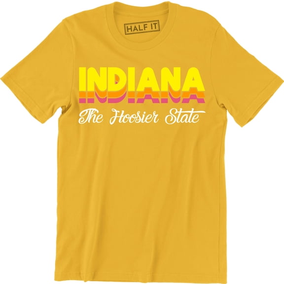 Indiana The Hoosier State Fashion Souvenir Hometown Arched City Men's T-Shirt