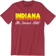thumbnail image 1 of Indiana The Hoosier State Fashion Souvenir Hometown Arched City Men's T-Shirt, 1 of 4