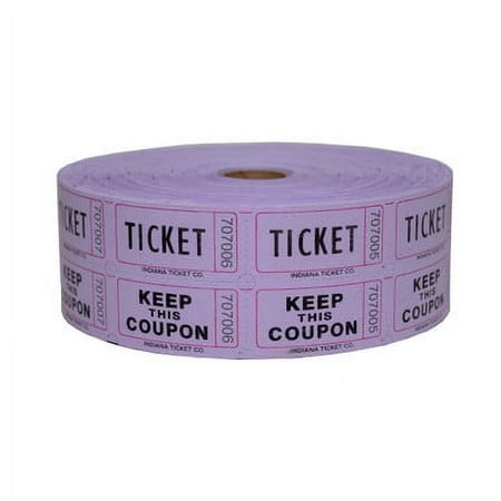 Indiana Ticket Company 50/50 Double Roll Tickets, One Piece