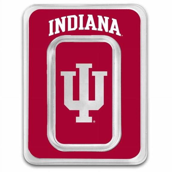 Indiana University 1 oz Silver Colorized Bar (in TEP)