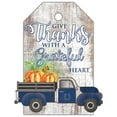 thumbnail image 1 of Indianapolis Colts 11'' x 19'' Gift Tag Truck Sign, 1 of 1