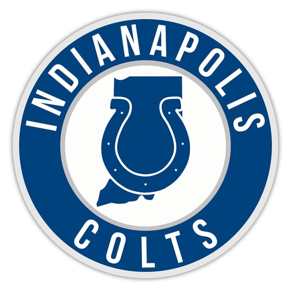 Indianapolis Colts 15" State Circle Sign
