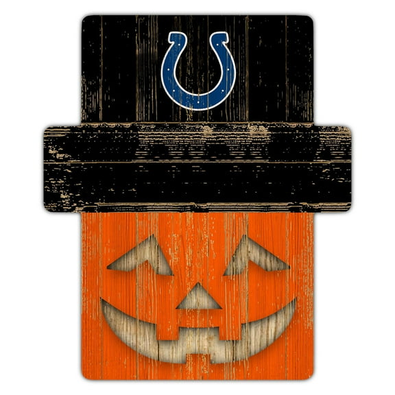 Indianapolis Colts 12" x 12" Jack-O-Lantern Display