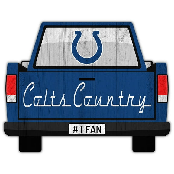 Indianapolis Colts 12'' x 12'' Truck Back D-cor