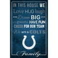 thumbnail image 1 of Indianapolis Colts 17'' x 26'' In This House Sign, 1 of 1
