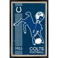 thumbnail image 1 of Indianapolis Colts 34.25'' x 35'' Framed Retro Logo Poster, 1 of 4