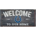 thumbnail image 1 of Indianapolis Colts 6" x 12" Welcome To Our Home Sign, 1 of 7