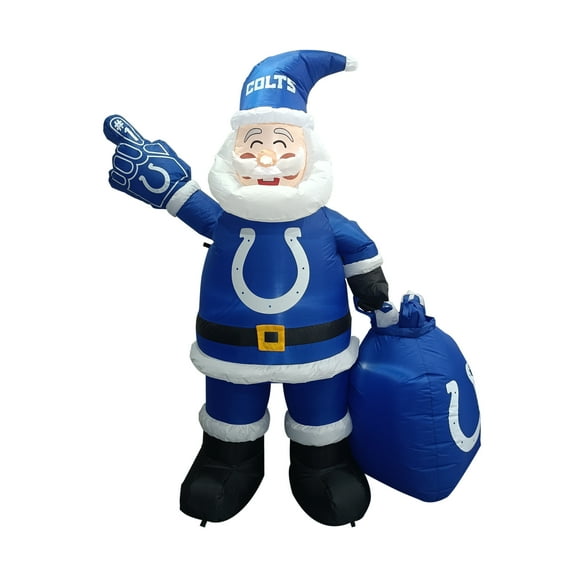 Indianapolis Colts Santa Claus Yard Inflatable