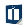 thumbnail image 1 of Indianapolis Colts Diagonal Stripe Double Rocker Light Switch Plate, 1 of 4