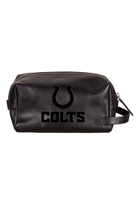 Indianapolis Colts Hybrid Leather Lined Dopp Toiletry Bag