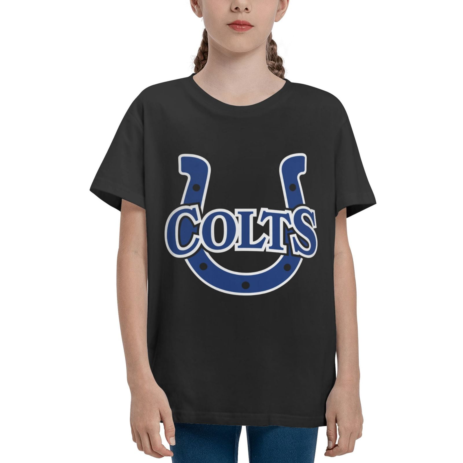 Colts Kids Short Sleeve Fans Youth Cotton Comfortable and High Quality Football Shirt for Boys and Girls Walmart