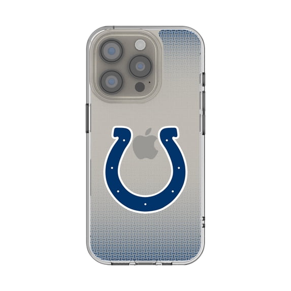 Indianapolis Colts Linen Logo iPhone Clear Case