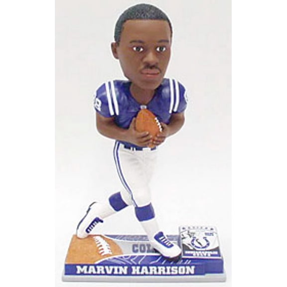 Forever Collectibles NFL Indianapolis Colts Mens Indianapolis Colts Marvin Harrison On Field Bobblehead, Team Colors One Size