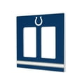 thumbnail image 1 of Indianapolis Colts Stripe Double Rocker Light Switch Plate, 1 of 4