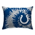thumbnail image 1 of Indianapolis Colts Tie Dye Plush Bed Pillow - Blue, 1 of 1