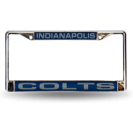 Indianapolis Football Colts Chrome Metal Laser Cut License Plate Frame