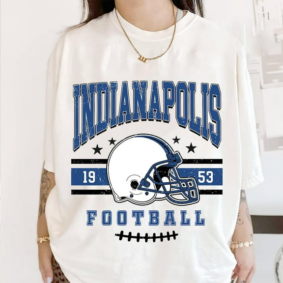 Indianapolis Football Vintage T-Shirt,Indianapolis Colt Football Shirt