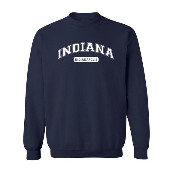 Indianapolis Indiana Men Sweatshirt, Male 4X-Large