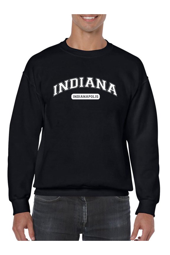 Indianapolis Indiana Men Sweatshirt, Male Medium