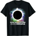 thumbnail image 1 of Indianapolis Indiana Total Solar Eclipse 2024 April 8 T-Shirt, 1 of 3