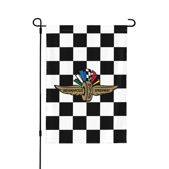 Indianapolis Motor Speedway Garden Flag for Outdoor Yard Lawn Decoration – Double Stitched Polyester Banner, Weather Resistant, 12.5x18 or 28x40 Inch