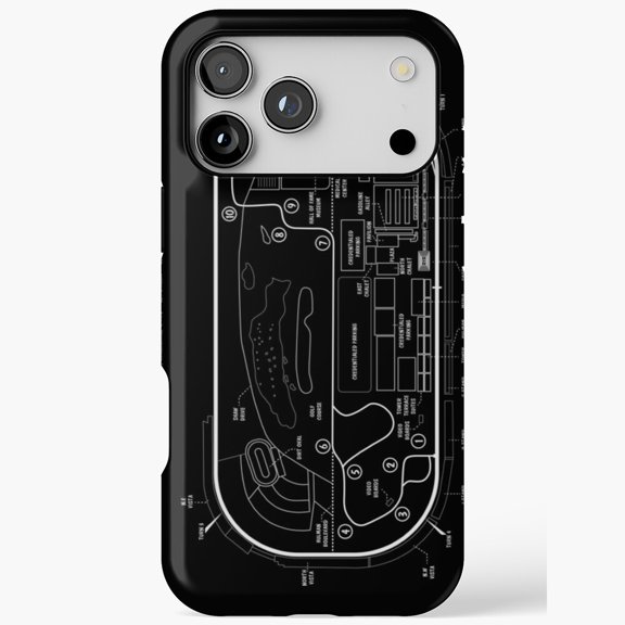 Indianapolis Motor Speedway Map iPhone Case 17 to 11 Pro Max