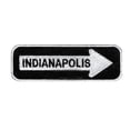 thumbnail image 1 of Indianapolis One Way Sign Embroidered Iron-on Patch, 1 of 1