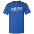 thumbnail image 1 of Indianapolis Retro Repeat - Sports Team City Pride Tailgating T Shirt - Small - Royal, 1 of 6