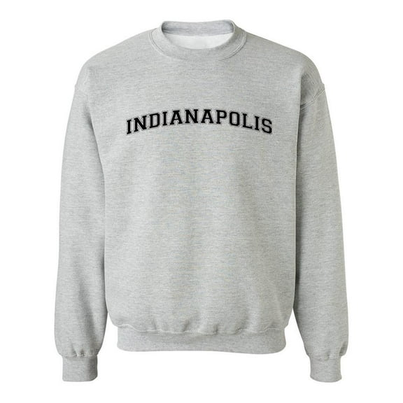 Indianapolis, Text Men Sweatshirt, Male 4X-Large