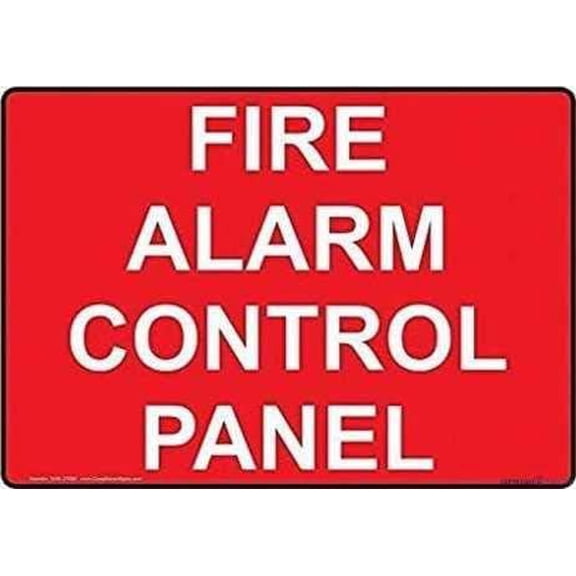 Indication Warning Sign Fire Alarm Control Panel Wall Art Outdoor Indoor 12x8 Inches Aluminum Metal tin Sign