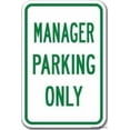 thumbnail image 1 of Indication Warning Sign Manager Parking Only Vintage Industrial Custom Wall Art Outdoor Indoor 12x8 Inches Aluminum Metal tin Sign, 1 of 4