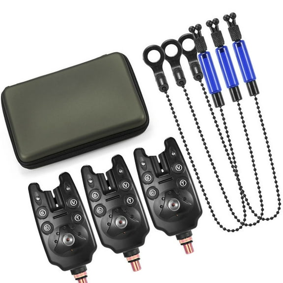Indicator Fishing Bite Alarms And Chain Alert Set LED Indicator Alert Fishing With Zipper Box