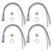 Indicator Light, 10mm 110-220V 4 Sets Pre-Wired Round LEDs For Automotive Industry Home Use Red And Green