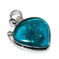 thumbnail image 1 of Indicolite Tourmaline Gemstone 925 Sterling Silver Jewelry Pendant 1.97", 1 of 2