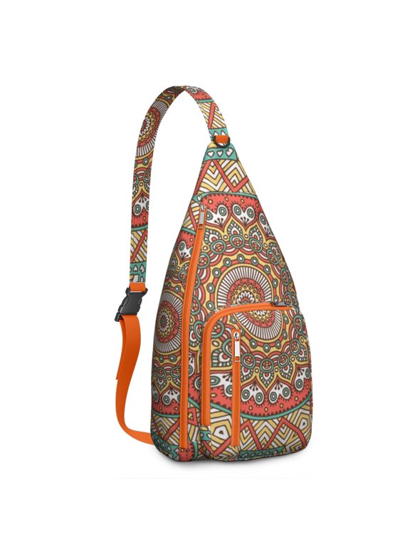 Indie Artist Shoulder Bag Breathable Mesh Back Panel with Adjustable Padded Strap