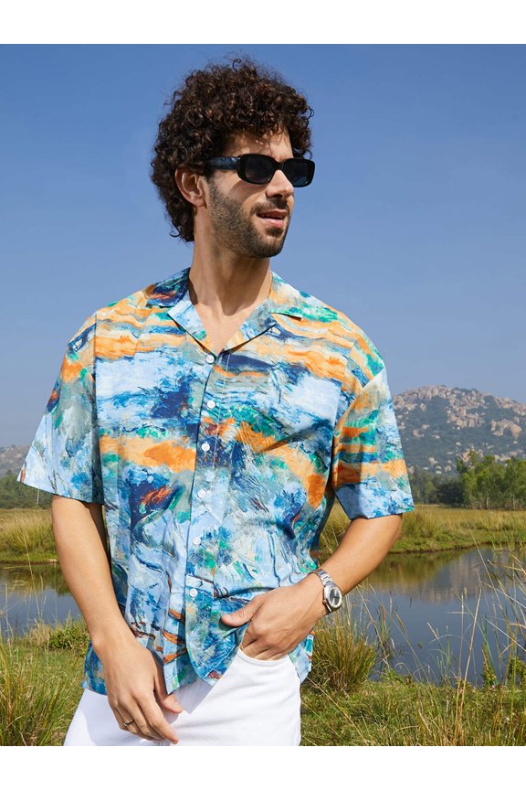 Indie-Block Oversized Shirt