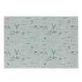 thumbnail image 1 of Indie Cutting Board, Minimalist Pattern with Trees Foliage Deer Rabbit Fox Bear, Decorative Tempered Glass Cutting and Serving Board, Small Size, Vermilion Pale Grey, by Ambesonne, 1 of 1