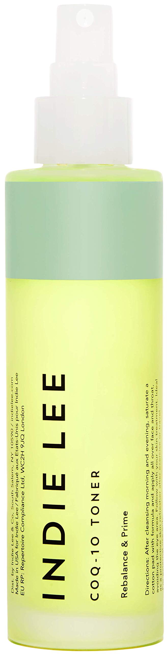 Indie Lee CoQ-10 Toner Mist - Non-Drying Priming Toner with Hyaluronic Acid, Cucumber & Aloe Vera (4oz / 125ml)