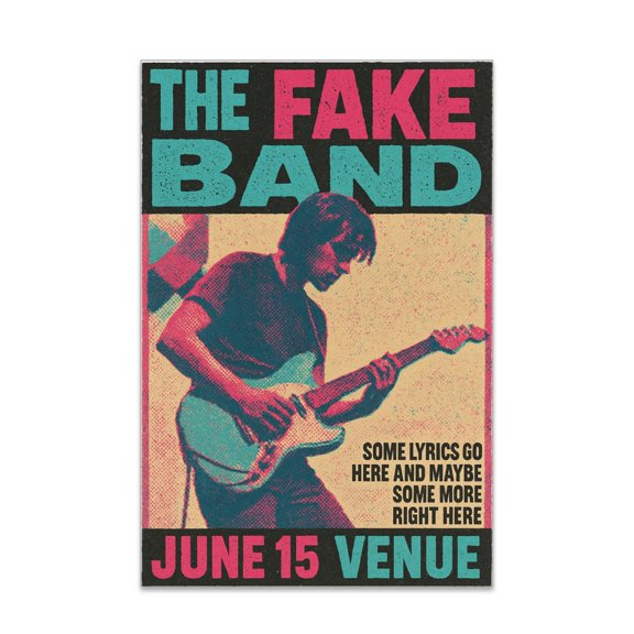 Indie Sleaze Poster - Retro Grunge Wall Art for Music Room
